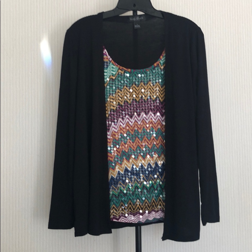 August Silk Woman’s Sequin Top